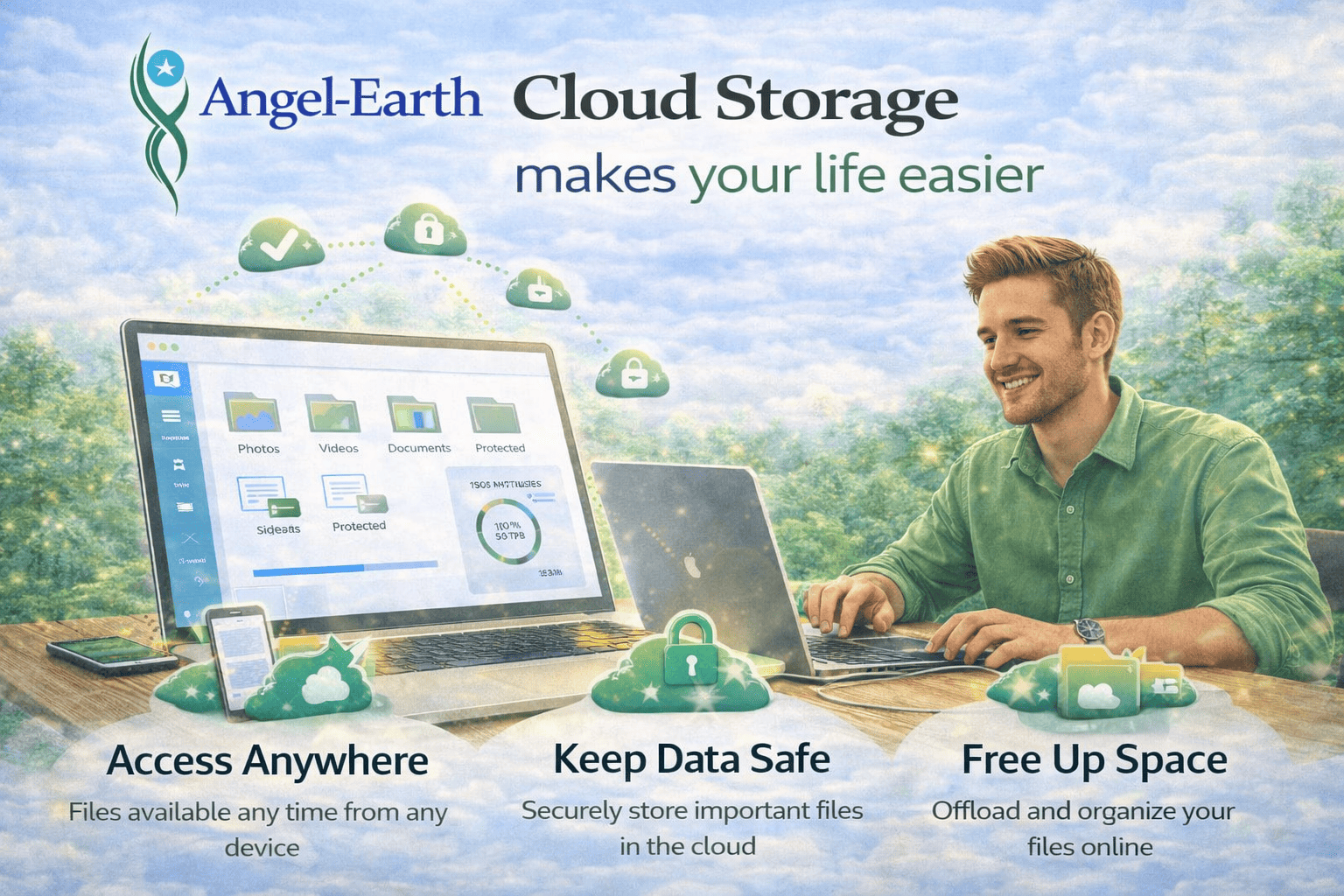 Cloud Data Security & Storage Solutions for Businesses | Angel-Earth